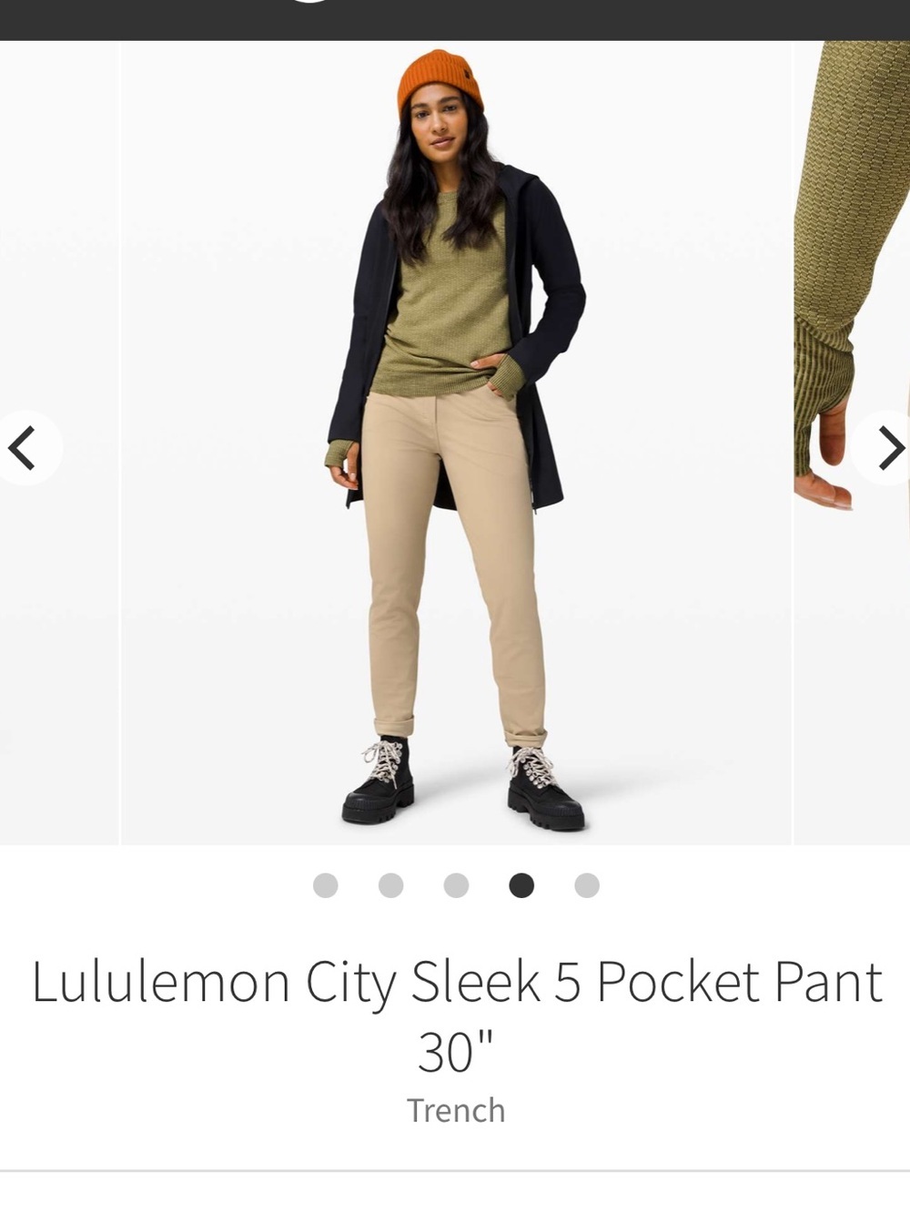 lululemon athletica Trench City Sleek 5-Pocket Pants